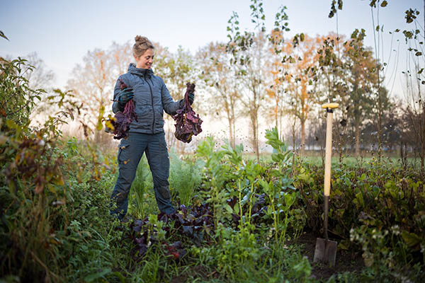 Grace Copplestone at her organic farm