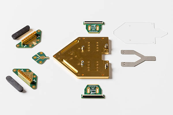 Exploded view of PHIX RF Characterization Package bill of materials